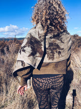 Load image into Gallery viewer, Wool Blanket Wrap/Scarf/Poncho ~ Dark Eucalyptus
