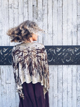 Load image into Gallery viewer, Thread Journeys Draped Shawl Onion Skins & Rust ~ Merino ~ One Size