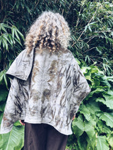 Load image into Gallery viewer, Wool Blanket Poncho/Shawl~ Eucalyptus