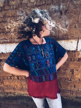 Load image into Gallery viewer, Red & Turquoise Hupile ~ Santa Catarina Palopó ~ Hand woven