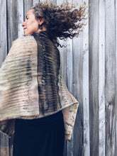 Load image into Gallery viewer, Wool Blanket Wrap/Scarf ~ Walnut Leaf