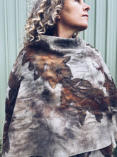 Load image into Gallery viewer, Wool Blanket Poncho/Shawl~ Eucalyptus