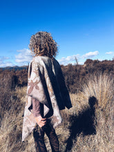 Load image into Gallery viewer, Wool Blanket Wrap/Scarf/Poncho ~ Pink tones