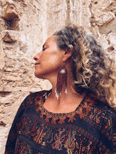 Load image into Gallery viewer, Burgundy Clay Beaded Earrings ~ Handmade in Guatemala