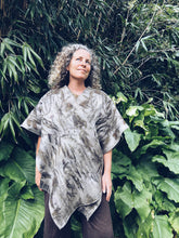 Load image into Gallery viewer, Wool Blanket Poncho/Shawl~ Eucalyptus