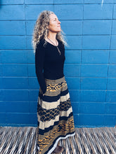 Load image into Gallery viewer, Handwoven Ikat Skirt - Java - Mustard Homegrown Botanica