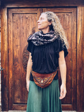 Load image into Gallery viewer, Handwoven, Naturally dyed, Batik scarf - Tuban Java - Homegrown Botanica