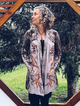 Load image into Gallery viewer, Long Cardigan ~ Merino ~ freesize Homegrown Botanica