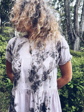 Load image into Gallery viewer, Purple Eucalyptus dress ~ Cotton ~ S Homegrown Botanica