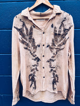 Load image into Gallery viewer, Wild Eucalyptus shirt ~ Linen ~ M/L Homegrown Botanica