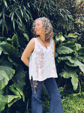 Load image into Gallery viewer, White Gum Singlet ~ Cotton ~ L/XL Homegrown Botanica