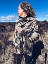 Load image into Gallery viewer, Wool Blanket Wrap/Scarf ~ Liquid Amber & Eucalyptus