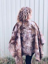 Load image into Gallery viewer, Wool Blanket Poncho/Shawl~ Eucalyptus