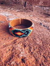 Load image into Gallery viewer, Glass Beaded & Leather Bracelet ~ Handmade in Guatemala