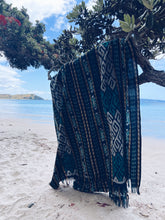 Load image into Gallery viewer, Handwoven Ikat - Java - Turquoise Homegrown Botanica
