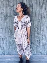 Load image into Gallery viewer, Soft Apricot Eucalyptus Dress ~ Linen ~ M/L Wild Botanica
