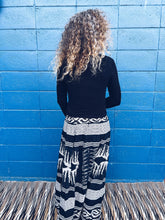 Load image into Gallery viewer, Handwoven Ikat Skirt - Java - Black Homegrown Botanica