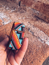 Load image into Gallery viewer, Glass Beaded & Leather Bracelet ~ Handmade in Guatemala