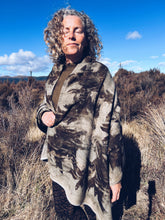 Load image into Gallery viewer, Wool Blanket Wrap/Scarf/Poncho ~ Dark Eucalyptus