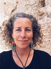 Load image into Gallery viewer, Multicolor Glass Beaded Earrings ~ Handmade in Guatemala