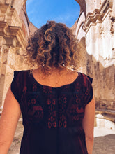 Load image into Gallery viewer, Red & Black Hupile ~ Chajul ~ Hand woven