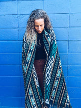 Load image into Gallery viewer, Handwoven Ikat - Java - Turquoise - Homegrown Botanica