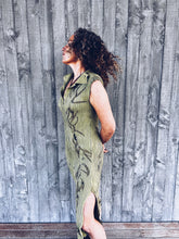 Load image into Gallery viewer, Wild Green Dress ~ Viscose ~ M ~ NEW Homegrown Botanica
