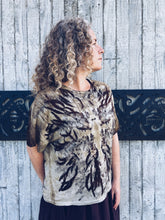 Load image into Gallery viewer, Thread Journeys Golden khaki Drift Top ~ Merino ~ L/XL