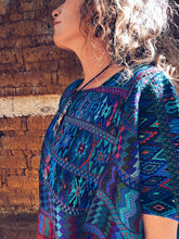 Load image into Gallery viewer, Red & Turquoise Hupile ~ Santa Catarina Palopó ~ Hand woven