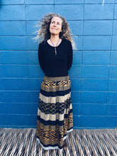 Load image into Gallery viewer, Handwoven Ikat Skirt - Java - Mustard Homegrown Botanica