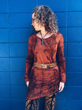 Load image into Gallery viewer, Wild Assymetrical Dress ~ Merino ~ S/M Homegrown Botanica