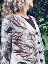 Load image into Gallery viewer, Firey Eucalyptus Cardigan ~ Cashmere Wool ~ L/XL ~ NEW