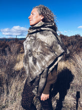 Load image into Gallery viewer, Wool Blanket Wrap/Scarf ~ Liquid Amber & Eucalyptus