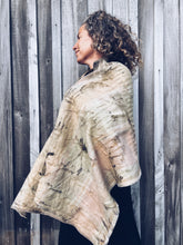 Load image into Gallery viewer, Wool Blanket Wrap/Scarf ~ Walnut Leaf