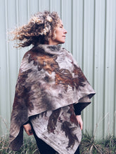Load image into Gallery viewer, Wool Blanket Poncho/Shawl~ Eucalyptus