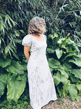 Load image into Gallery viewer, Leafprint Goddess Dress ~ Linen ~ M
