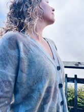 Load image into Gallery viewer, Grey Cashmere Cardigan ~ Cashmere Wool ~ S/M/L ~ NEW