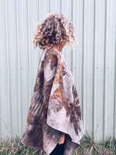 Load image into Gallery viewer, Wool Blanket Poncho/Shawl~ Eucalyptus