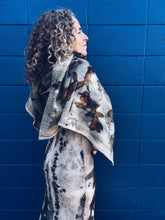 Load image into Gallery viewer, Wool Blanket Wrap/Scarf/Poncho ~ Liquid Amber Homegrown Botanica