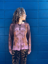 Load image into Gallery viewer, Wild Pink longsleeve ~ Merino ~ XL/XXL Homegrown Botanica