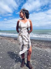 Load image into Gallery viewer, White Strappy Eucalyptus Dress ~ Linen ~ L/XL Wild Botanica