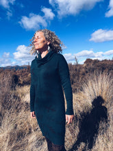 Load image into Gallery viewer, Wild Turquoise Dress ~ Merino ~ S *