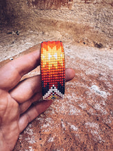 Load image into Gallery viewer, Glass Beaded & Leather Bracelet ~ Handmade in Guatemala