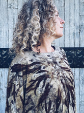 Load image into Gallery viewer, Thread Journeys Draped Shawl Onion Skins & Rust ~ Merino ~ One Size