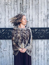 Load image into Gallery viewer, Thread Journeys Draped Shawl Onion Skins & Rust ~ Merino ~ One Size