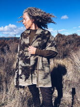 Load image into Gallery viewer, Wool Blanket Wrap/Scarf/Poncho ~ Dark Eucalyptus