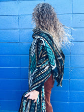 Load image into Gallery viewer, Handwoven Ikat - Java - Turquoise - Homegrown Botanica