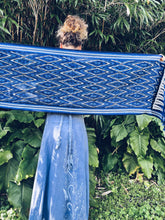 Load image into Gallery viewer, Handwoven Indigo Ikat Scarf - Java - Indigo Blue - Homegrown Botanica