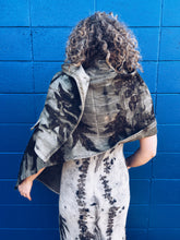 Load image into Gallery viewer, Wool Blanket Wrap/Scarf/Poncho ~ Dark Eucalyptus Homegrown Botanica