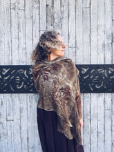 Load image into Gallery viewer, The Ethereal Merino Silk Wrap ~ Khaki